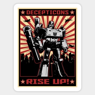 Transformers - GEN 1 - Megatron propaganda poster Sticker